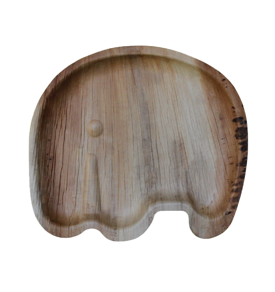 Elephant Shape Areca Palm Leaf Plate